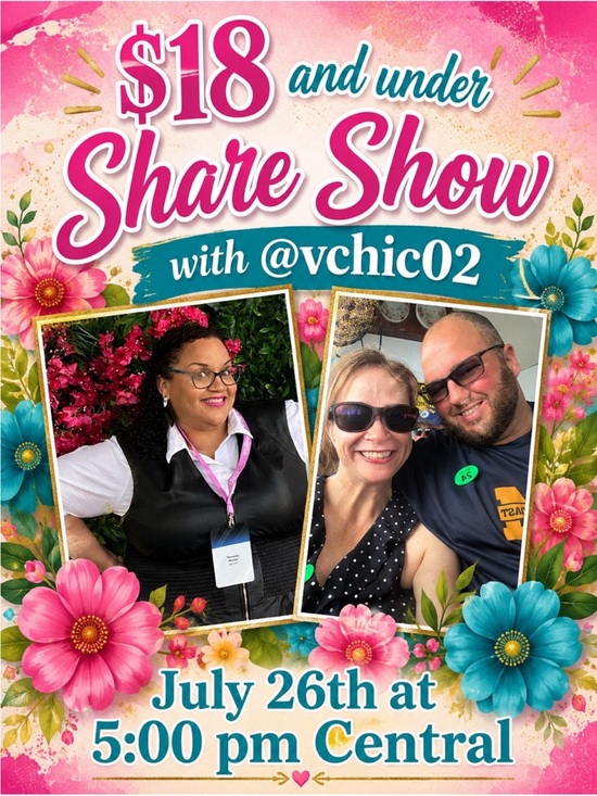 Tops - $18 & Under Share Show @vchic02 Sunday, July 26th. 5:30 central and Be Kind
